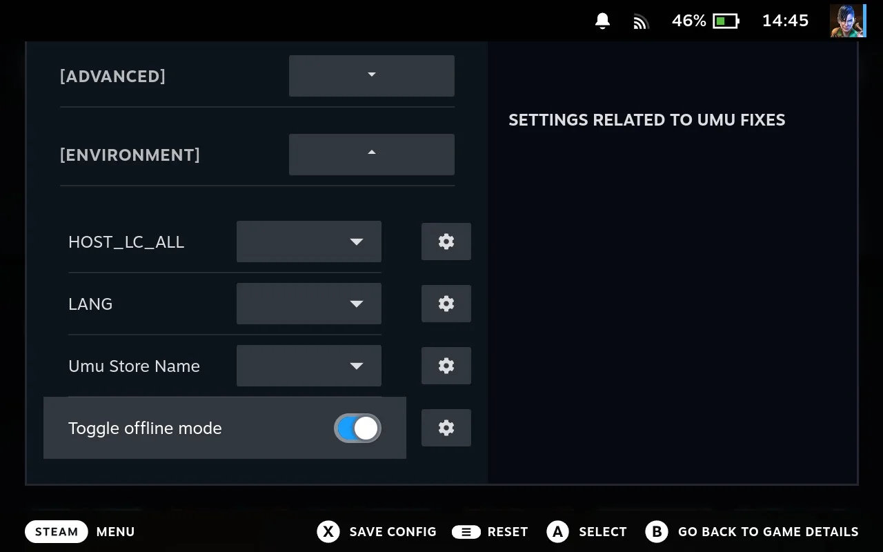 Offline Mode toggle